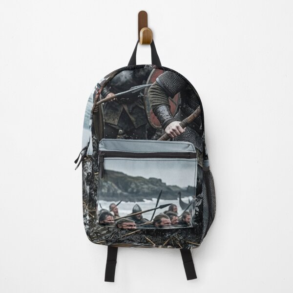 Item preview, Fierce Viking Warriors Battle On The Coast designed and sold by NiceArtsPlace.