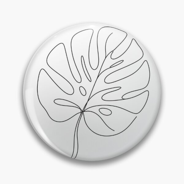 Item preview, Minimalist Botanical Monstera Leaf One Line Art designed and sold by Broken143.