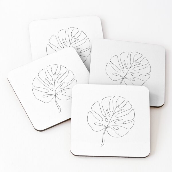 Item preview, Minimalist Botanical Monstera Leaf One Line Art designed and sold by Broken143.