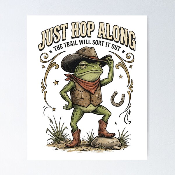 Item preview, Cowboy Frog designed and sold by Tiffany Roy.