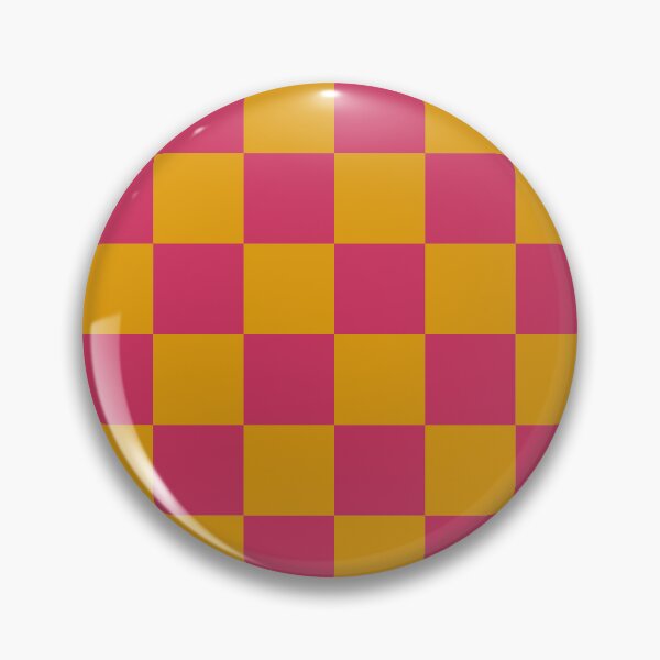 Item preview, Large Checkerboard Pattern in Golden Mustard and Raspberry Pink designed and sold by ViviNyks.
