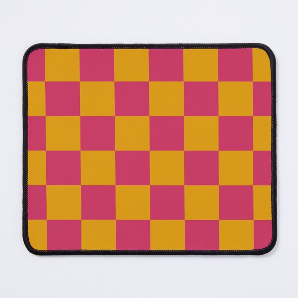 Item preview, Large Checkerboard Pattern in Golden Mustard and Raspberry Pink designed and sold by ViviNyks.
