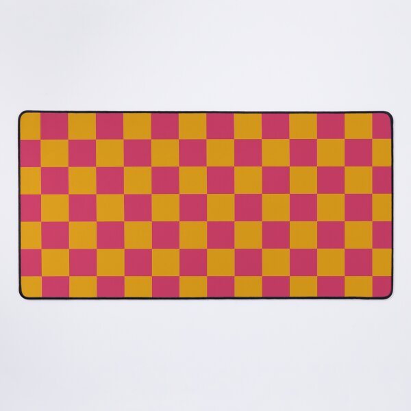 Item preview, Large Checkerboard Pattern in Golden Mustard and Raspberry Pink designed and sold by ViviNyks.