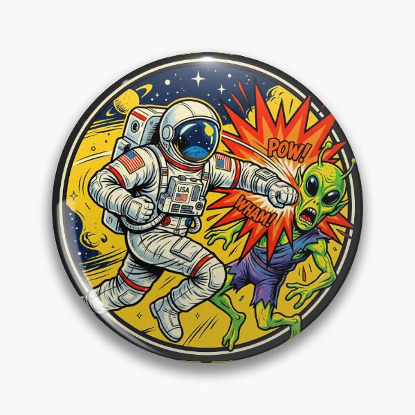 Item preview, United States Space Force Astronaut Punching An Alien In The Face designed and sold by legendaryskins.