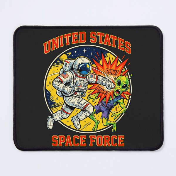 Item preview, United States Space Force Astronaut Punching An Alien In The Face designed and sold by legendaryskins.