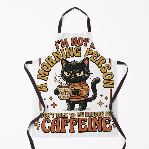 Item preview, Not A Morning Person Angry Cat Coffee designed and sold by NiceArtsPlace.