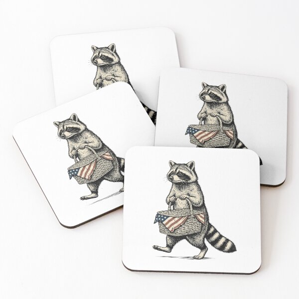 Item preview, Patriotic Raccoon designed and sold by Tiffany Roy.