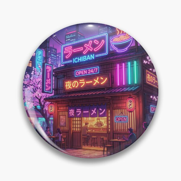 Item preview, Neon Japanese Ramen Shop Night Aesthetic designed and sold by NiceArtsPlace.