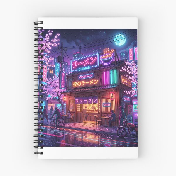 Item preview, Neon Japanese Ramen Shop Night Aesthetic designed and sold by NiceArtsPlace.