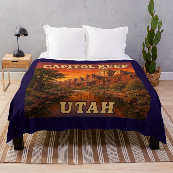 Item preview, Capitol Reef National Park Sunset with Hidden Bigfoot designed and sold by Swanny's Custom T-shirt and Gift Designs.