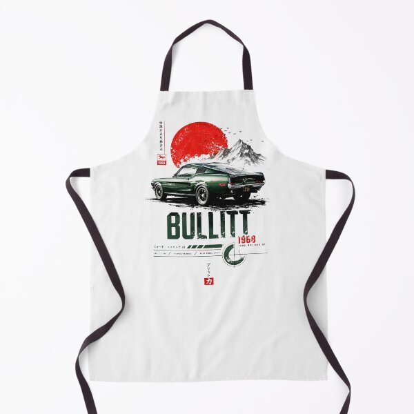 Item preview, 1968 Mustang Bullitt GT 390 V8 Japanese Art Vintage Poster designed and sold by EdGraphy.