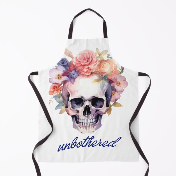 Item preview, Unbothered Skull and Flowers designed and sold by threadsjam.