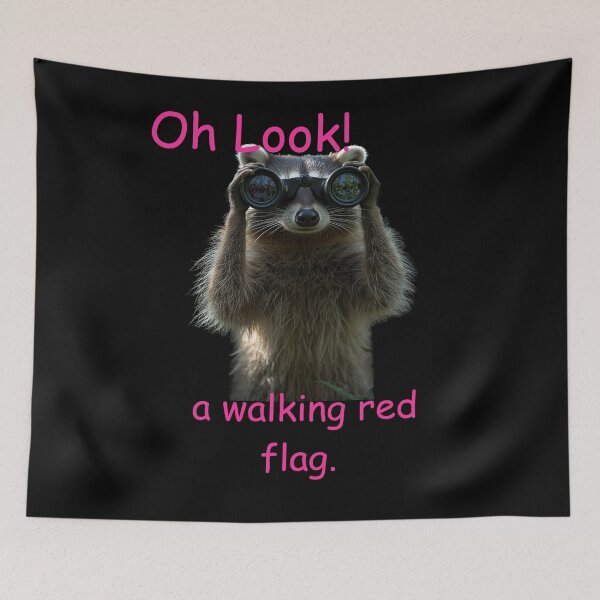 Item preview, Oh look, a walking red flag designed and sold by whatthefoxsays.