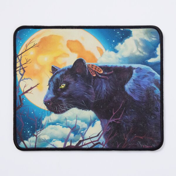 Item preview, Oil painting Nigh watcher black panther, fantasy designed and sold by Yue Zeng Art Studio.