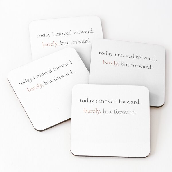 Item preview, Today I Moved Forward Barely But Forward - Minimalist Progress Quote Shirt designed and sold by DaysLoading.