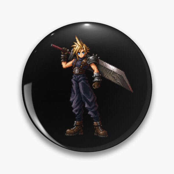 Item preview, FF7 - Cloud Strife & Buster Sword Pixel Art designed and sold by zsdezigns.