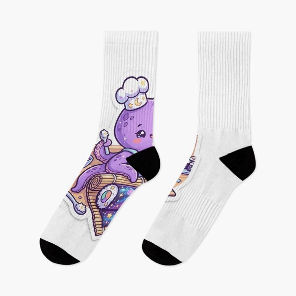 Item preview, Cute Cosmic Galaxy Sushi Chef Octopus designed and sold by NiceArtsPlace.