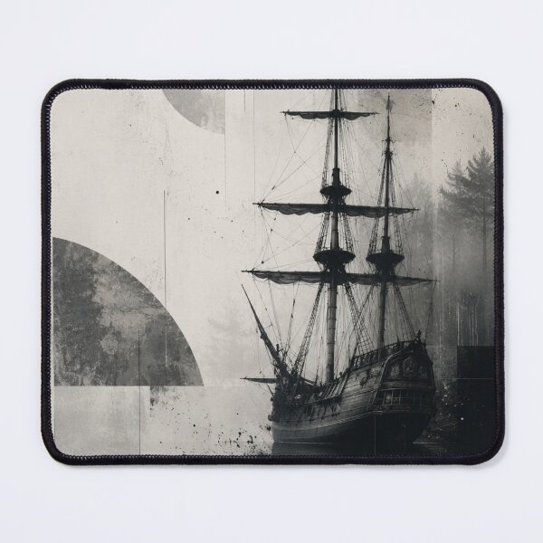 Item preview, Vintage Sailing Ship Wall Art | Nautical Canvas Print | Coastal Minimalist Home Decor designed and sold by WittyUnknown.