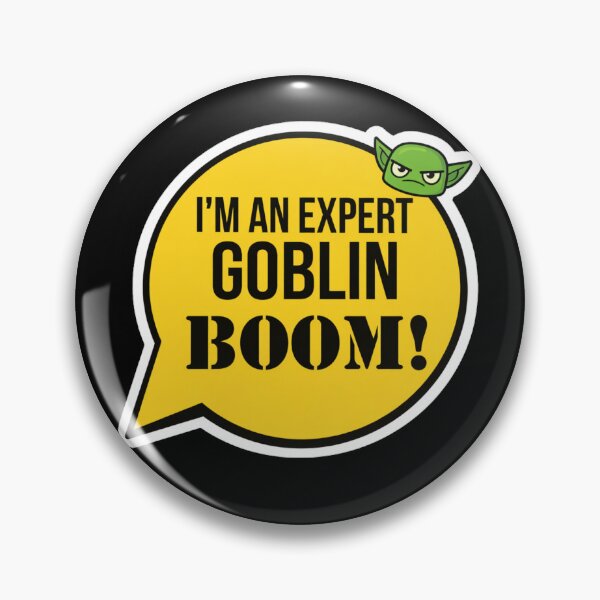 Item preview, Expert Goblin Boom Funny Sticker designed and sold by stevenwoodcock.
