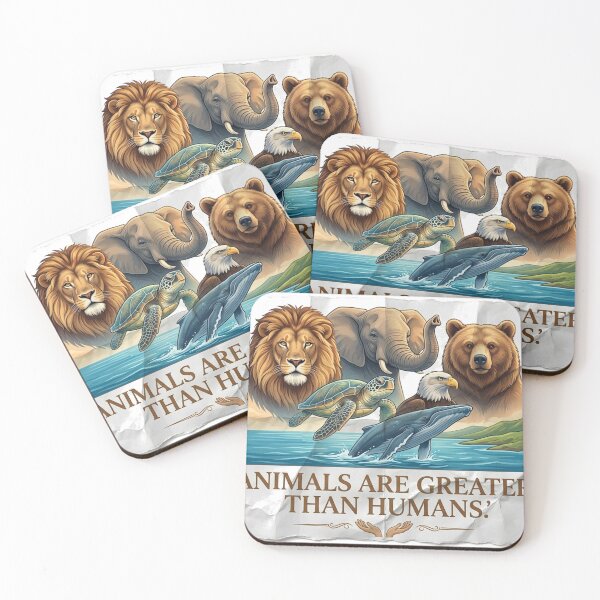 Item preview, Animals Are Greater Than Humans Wildlife Lovers designed and sold by Evelashop.