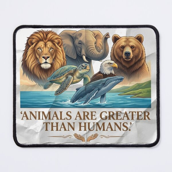 Item preview, Animals Are Greater Than Humans Wildlife Lovers designed and sold by Evelashop.