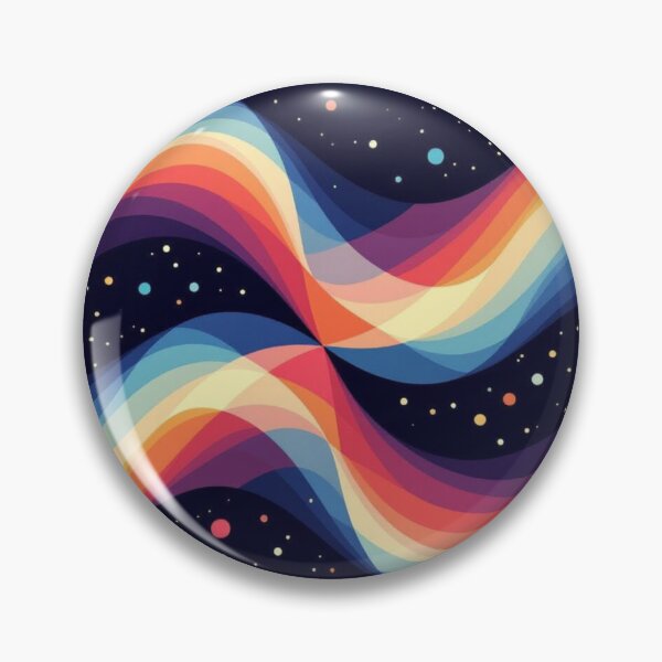 Item preview, Rainbow Wave Flow Pattern designed and sold by Harmonic_Layers.