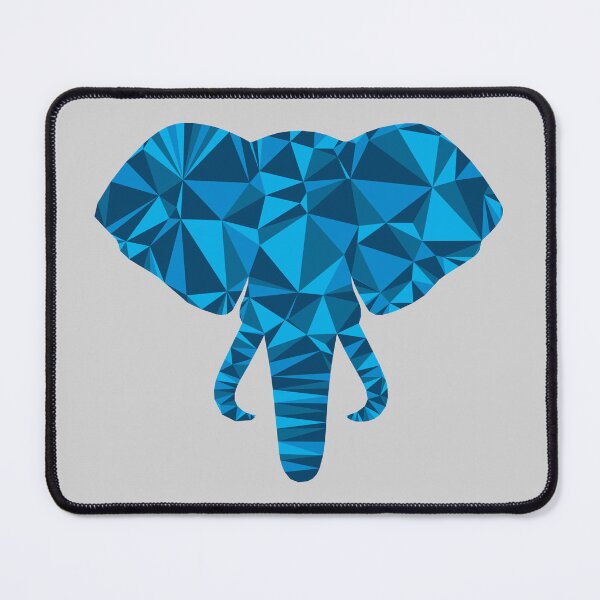 Item preview, Geometric Elephant Head | Cubist Low Poly Art designed and sold by MammothArt.
