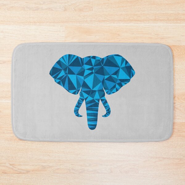 Item preview, Geometric Elephant Head | Cubist Low Poly Art designed and sold by MammothArt.
