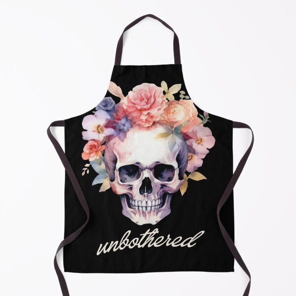 Item preview, Unbothered Skull and Flowers designed and sold by threadsjam.
