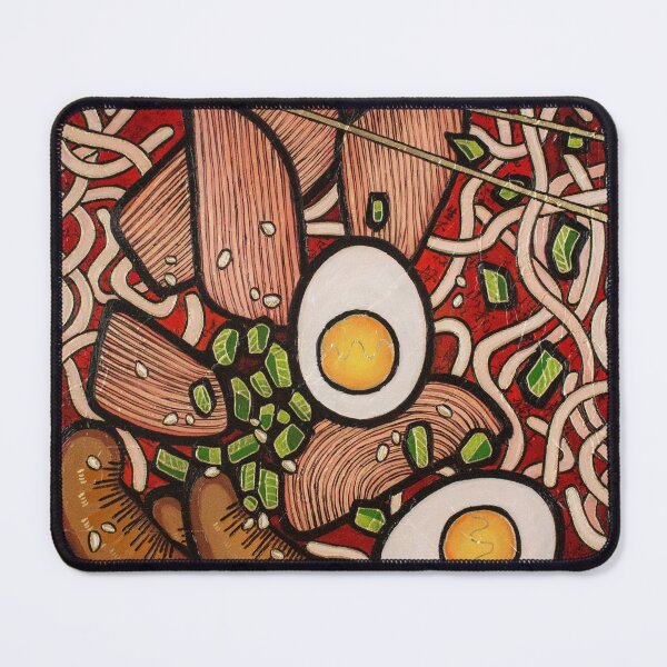 Item preview, Ramen noodle Chicken abstract oil painting designed and sold by Yue Zeng Art Studio.