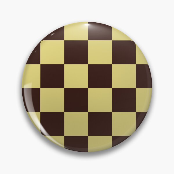 Item preview, Large Checkerboard Pattern in Golden Beige and Dark Espresso Brown designed and sold by ViviNyks.
