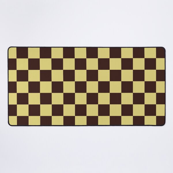 Item preview, Large Checkerboard Pattern in Golden Beige and Dark Espresso Brown designed and sold by ViviNyks.