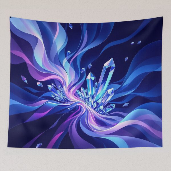 Item preview, Blue Crystal Flow Burst designed and sold by Harmonic_Layers.