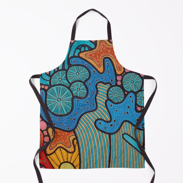 Item preview, Coral reef blue abstract oil painting designed and sold by Yue Zeng Art Studio.