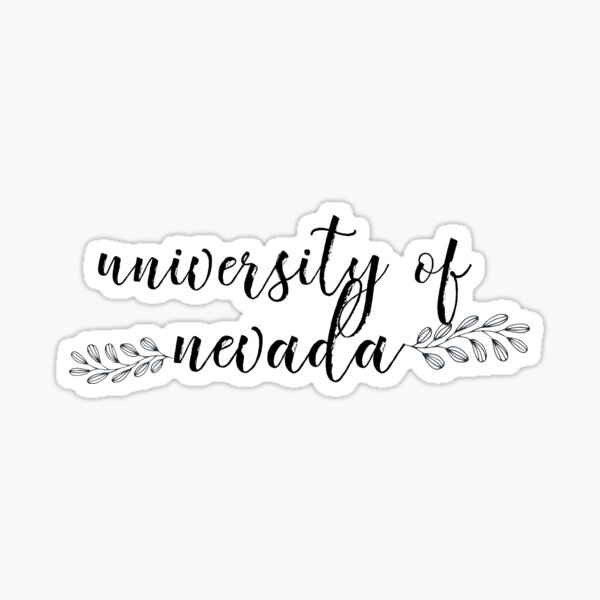 Universidad de Nevada | Estilo Q1 Pegatina