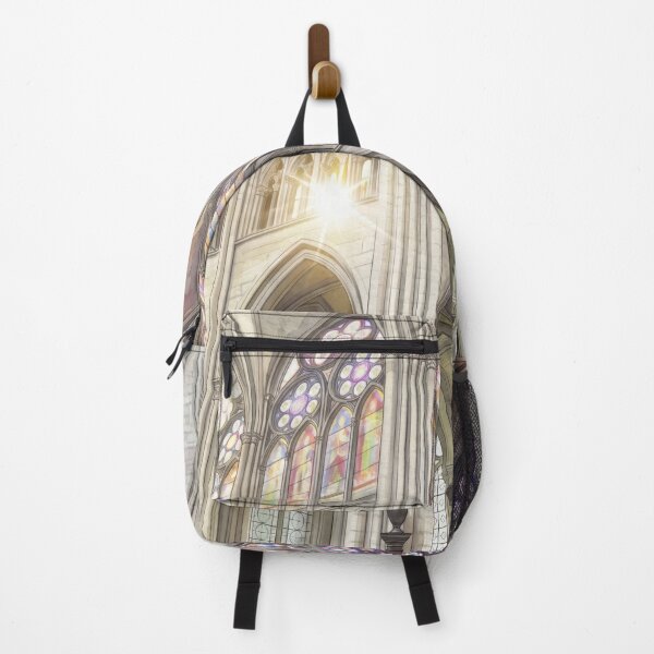 Item preview, Notre-Dame de Paris Interior — Rose Window & Gothic Vaults Watercolor designed and sold by M.ALK.Watercolor.