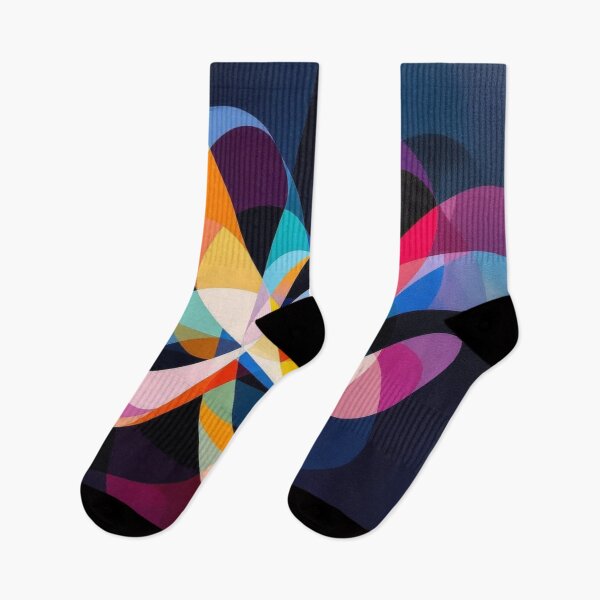 Item preview, Colorful Interlocking Arc Pattern designed and sold by Harmonic_Layers.