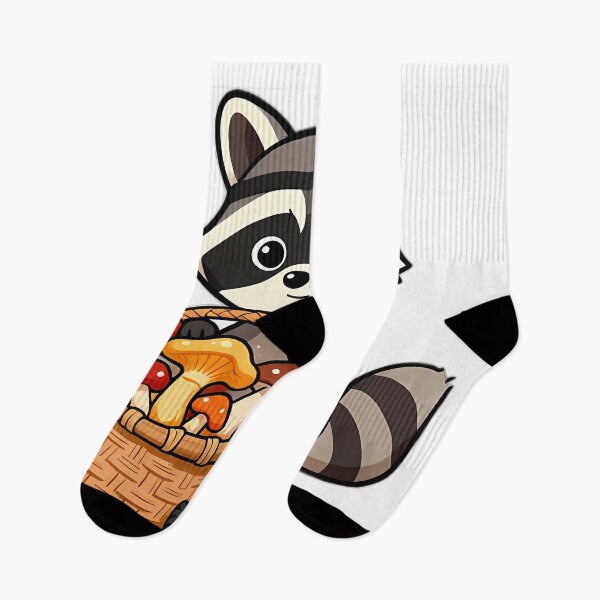 Item preview, Raccoon with Mushroom Basket designed and sold by pumsquare.