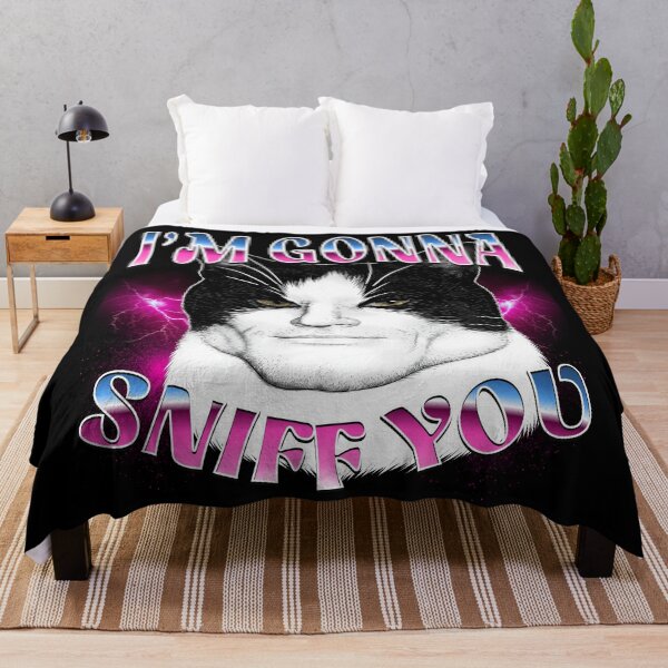 Item preview, Im Gonna Sniff You Meme Cat Lover designed and sold by mareix.