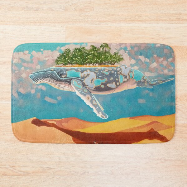 Item preview, Whale oasis fantasy oil painting designed and sold by Yue Zeng Art Studio.