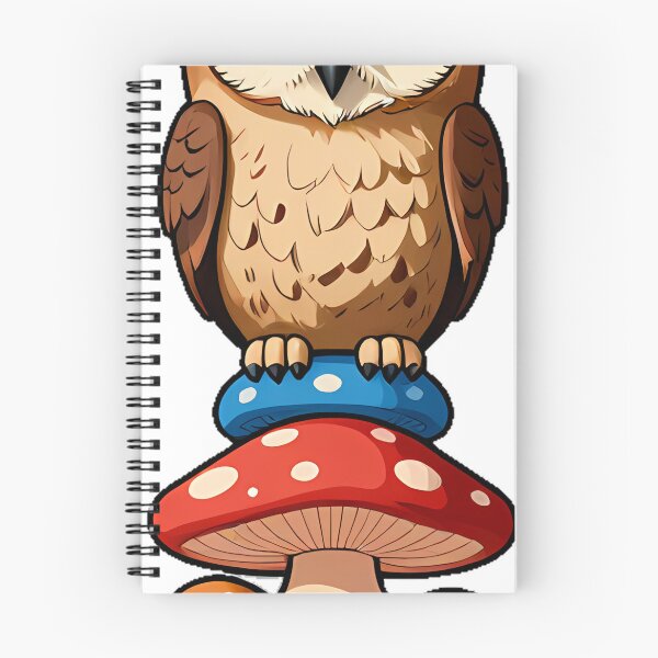 Item preview, Owl on Mushroom Stack designed and sold by pumsquare.