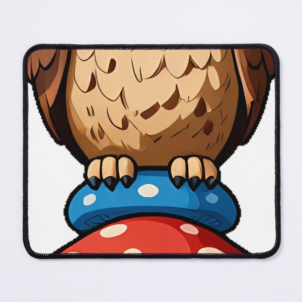 Item preview, Owl on Mushroom Stack designed and sold by pumsquare.