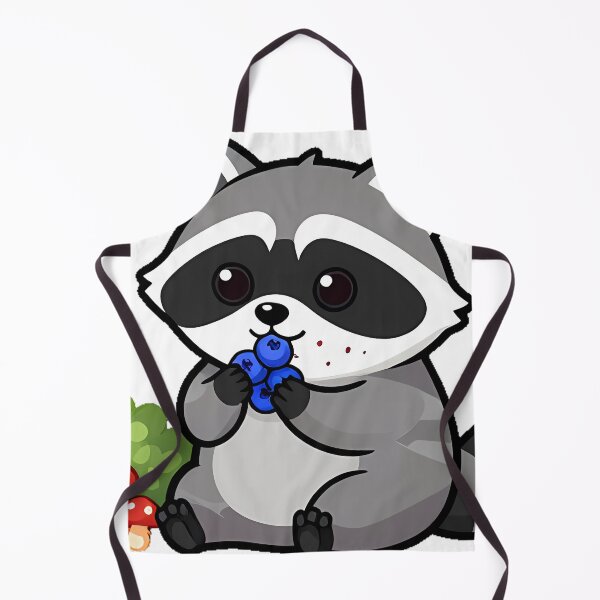 Item preview, Raccoon Eating Wild Berries Near Mushrooms designed and sold by pumsquare.
