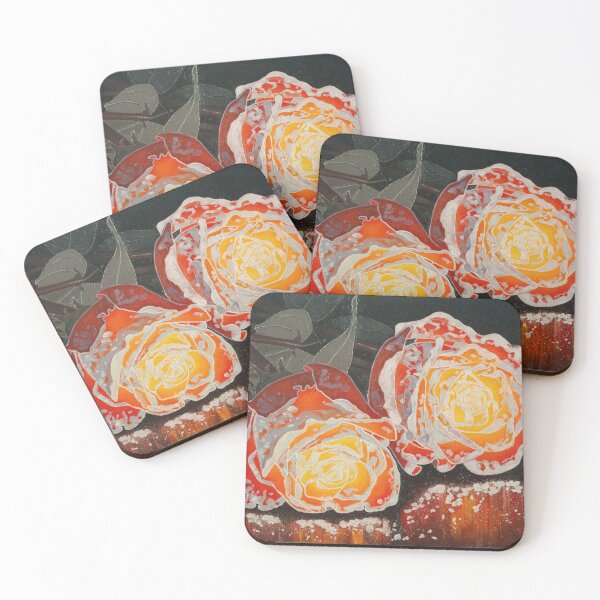 Item preview, Ash roses original fantasy oil painting designed and sold by Yue Zeng Art Studio.