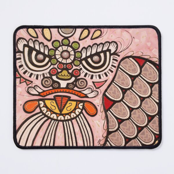 Artikelvorschau, Lion dance white abstract oil painting entworfen und verkauft von Yue Zeng Art Studio.