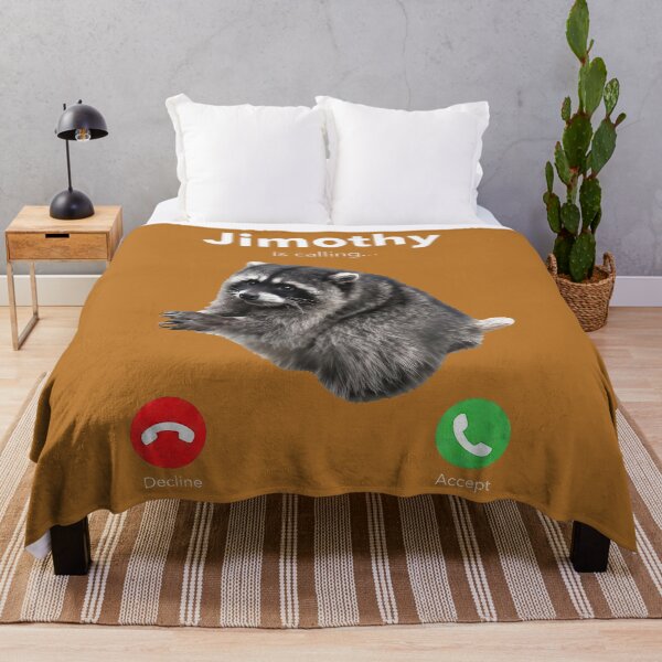 Item preview, Funny Jimothy is Calling Funny Raccoon Incoming Phone Call designed and sold by mjohnson9.
