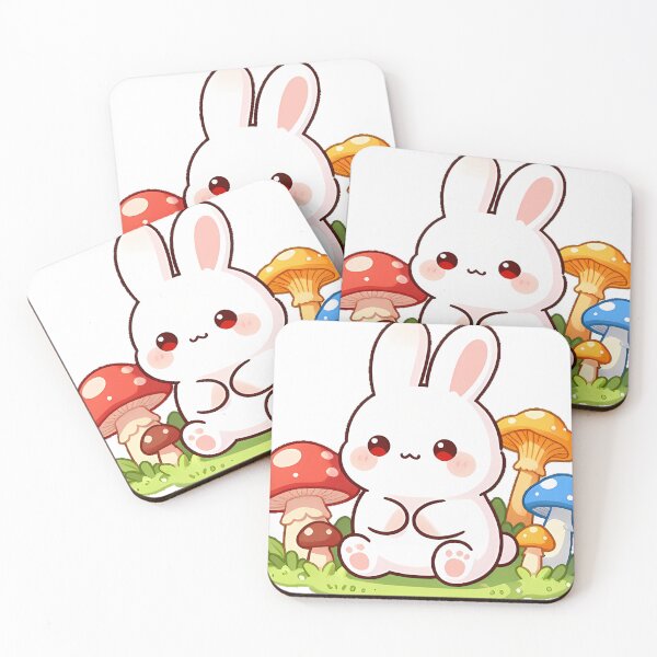 Item preview, Bunny with Mushroom Garden designed and sold by pumsquare.