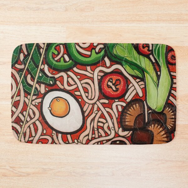 Item preview, Ramen noodle Vegetable abstract oil painting designed and sold by Yue Zeng Art Studio.