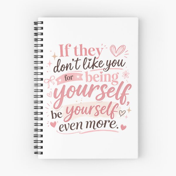 Item preview, If They Don't Like You for Being Yourself | Positive Self Love Quote Typography designed and sold by flowerpower999.