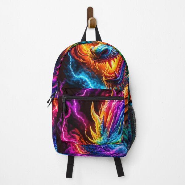 Item preview, Cosmic Neon Rainbow Dragon Lord Art designed and sold by AgnesB77.